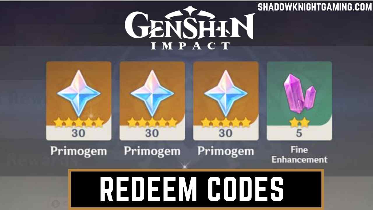 Genshin Impact Redeem Codes January 2024