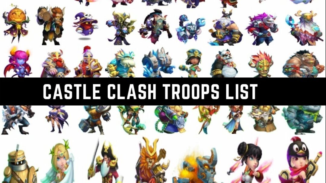 Castle Clash, Character catalogue Wiki