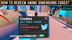 Roblox Anime Dimensions Codes - Shadow Knight Gaming