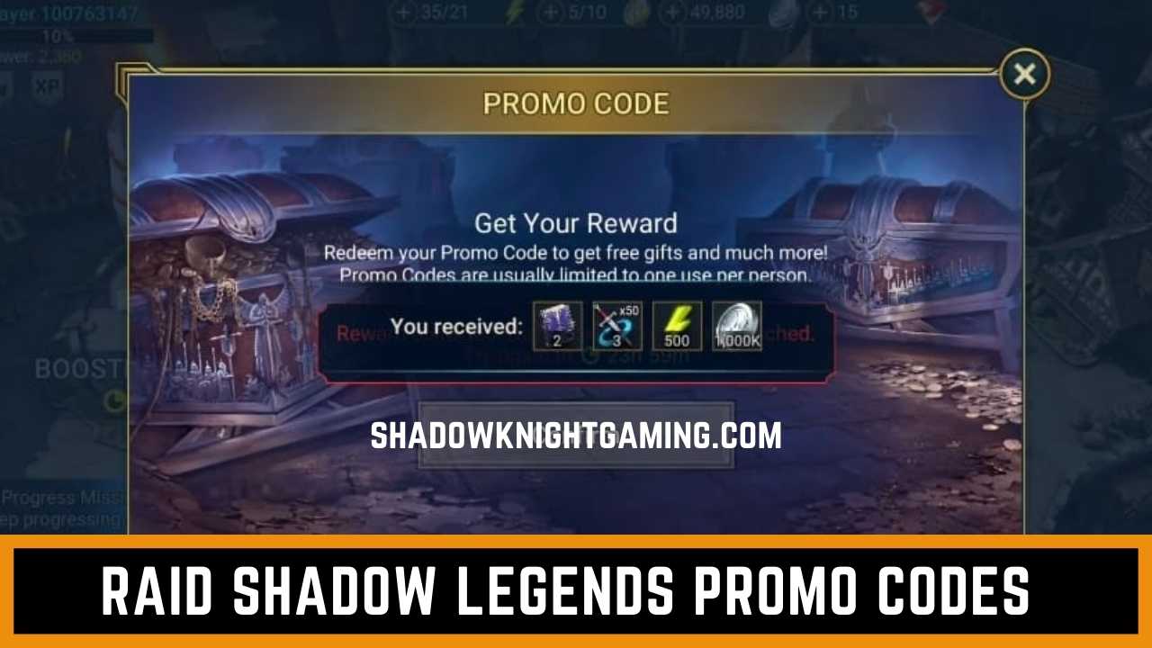 raid shadow legends promo code where